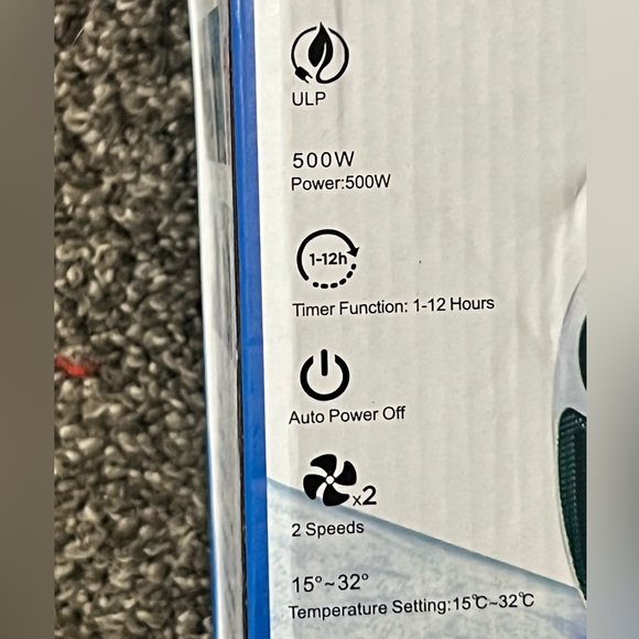 NEW Wall Plugin Portable Heater with remote control - Picture 6 of 11